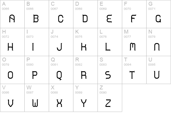 Zoloft-Bold uppercase A-Z preview