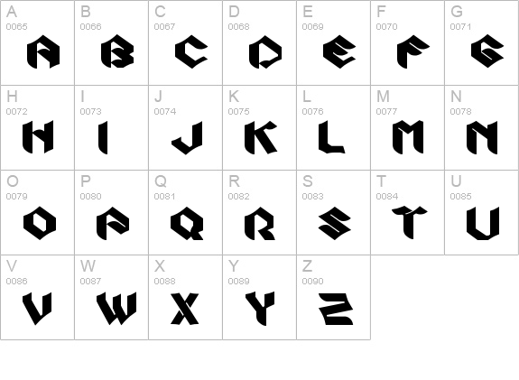 Zook uppercase A-Z preview