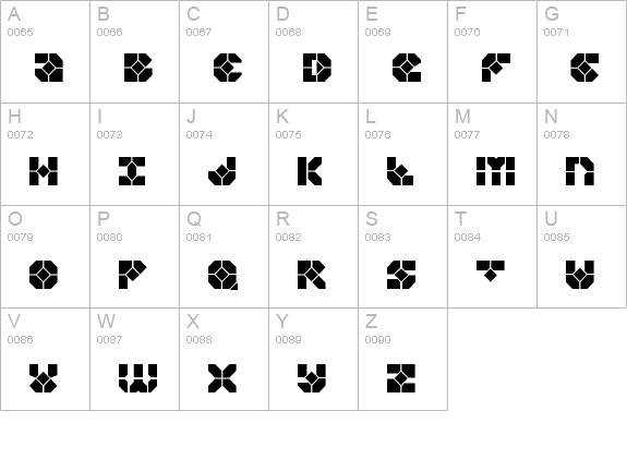 Zoom Runner uppercase A-Z preview