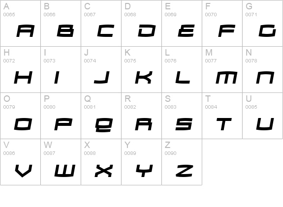 Zosma Bold Italic uppercase A-Z preview