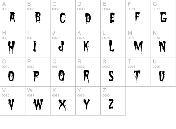 Zreaks NFI uppercase A-Z preview