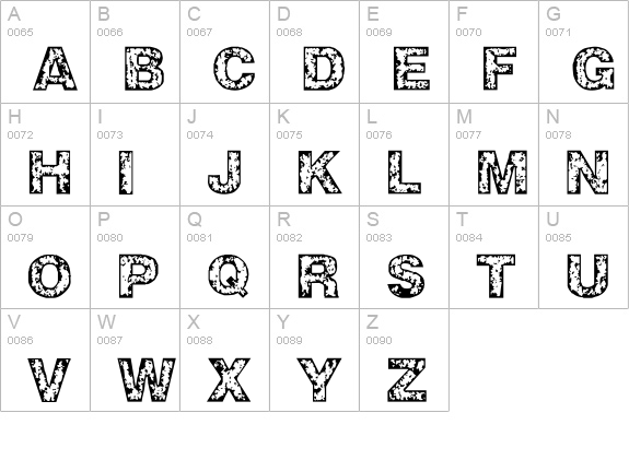 ZWISDOM uppercase A-Z preview