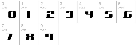 $Five Double Zero numbers 0-9 preview