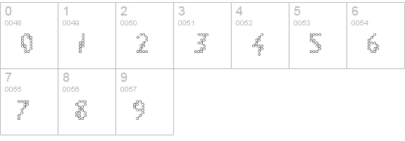[.flak-prototype.] numbers 0-9 preview