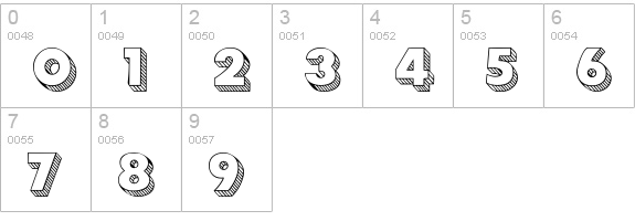 101! Block LetterZ numbers 0-9 preview