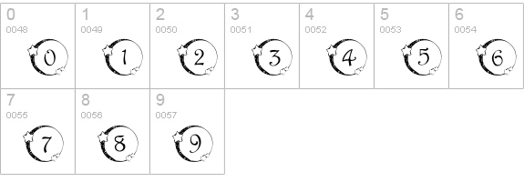 101! Star Lit Nght numbers 0-9 preview