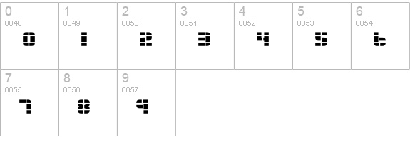 2Tech numbers 0-9 preview