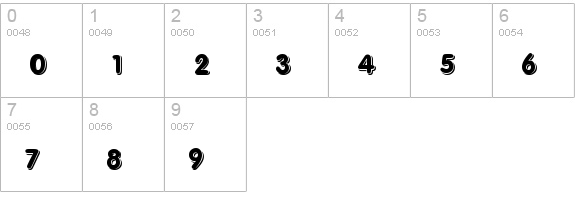 3d numbers 0-9 preview