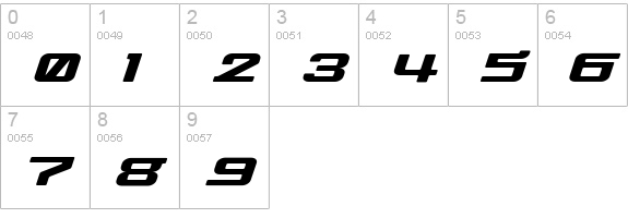 40Liter numbers 0-9 preview