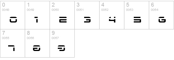 4114 Blaster Laser numbers 0-9 preview