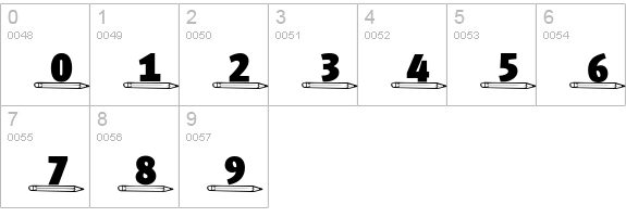 4YEOschool numbers 0-9 preview