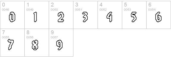 8-bit Limit RO (BRK) numbers 0-9 preview