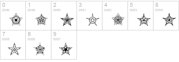 90 Stars BRK numbers 0-9 preview