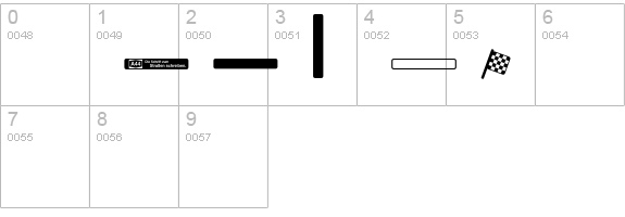 A44-racings numbers 0-9 preview
