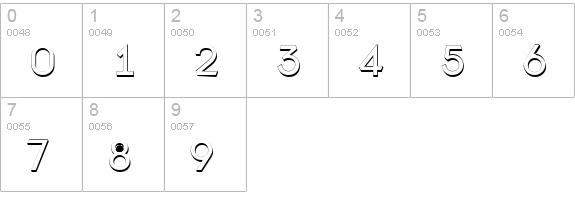 a_Lancet3D numbers 0-9 preview