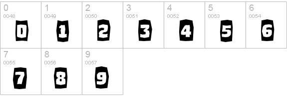 a_SimplerCmBrk Bold numbers 0-9 preview