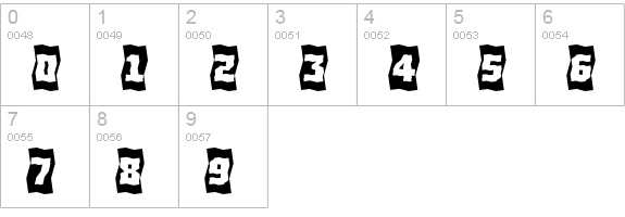 a_SimplerCmFld Bold numbers 0-9 preview