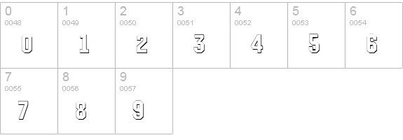 a_Technics3D DemiBold numbers 0-9 preview