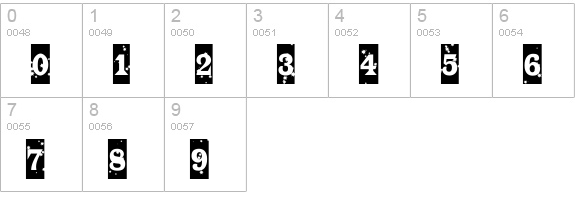 a_TrianglerCmStNt numbers 0-9 preview