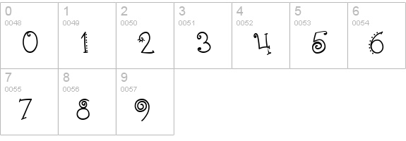 AbcAlegria numbers 0-9 preview