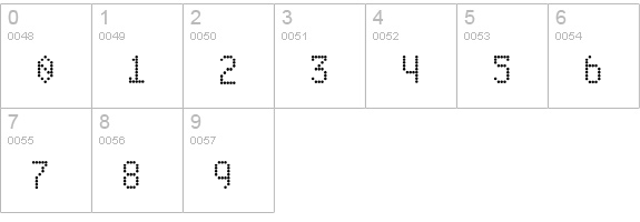 ABS2 numbers 0-9 preview