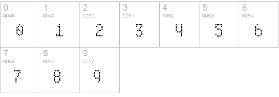 ABS3 numbers 0-9 preview