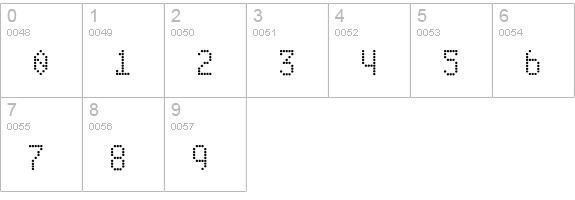 ABS4 numbers 0-9 preview
