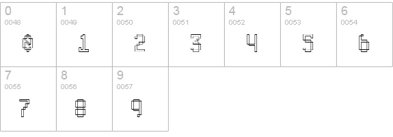 ABS6 numbers 0-9 preview