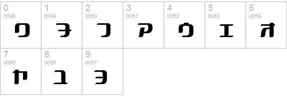 ACRYLIC2081-KAT30 numbers 0-9 preview