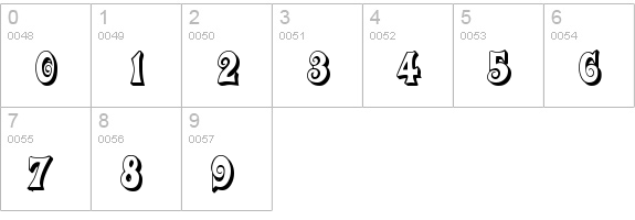 Action Is 3D JL numbers 0-9 preview