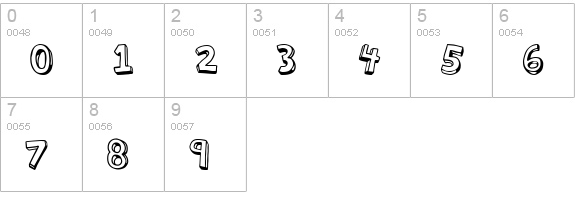 Action Jackson numbers 0-9 preview