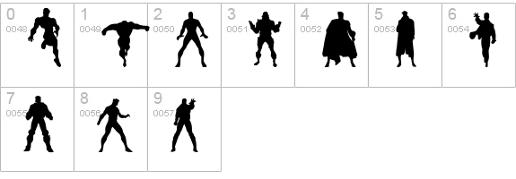 Action Men numbers 0-9 preview