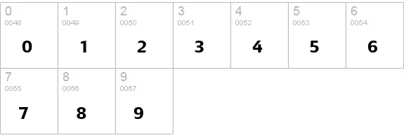 ADFBEasterBunny numbers 0-9 preview