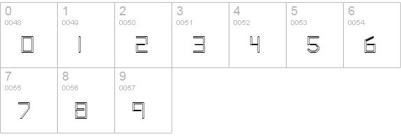AeroflotOpen numbers 0-9 preview