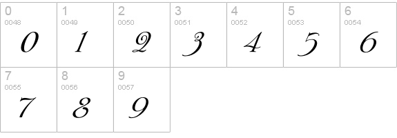 Affair numbers 0-9 preview