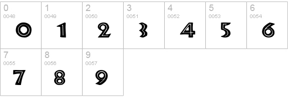 African numbers 0-9 preview