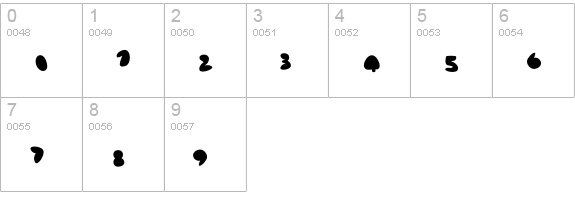 AfroditeKATEF-Filly numbers 0-9 preview