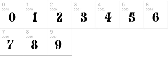 AfterMidnightSale numbers 0-9 preview