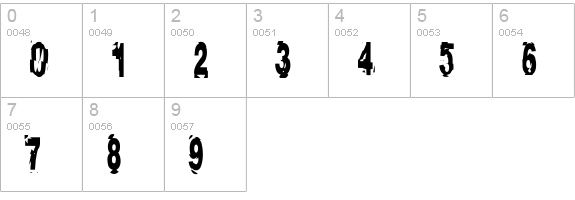 AfterShock numbers 0-9 preview