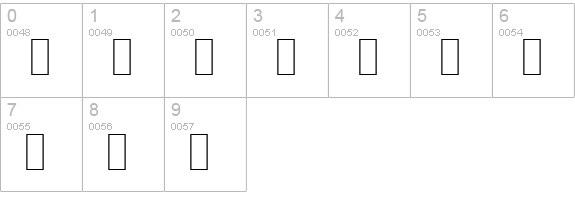 AGA Arabesque numbers 0-9 preview
