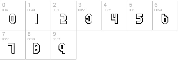 Air numbers 0-9 preview
