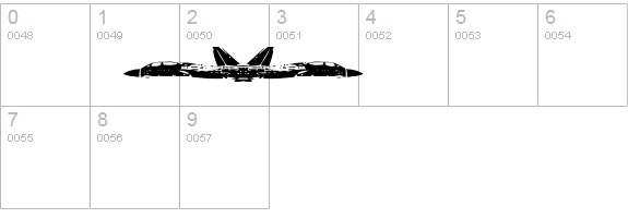 Air Force numbers 0-9 preview