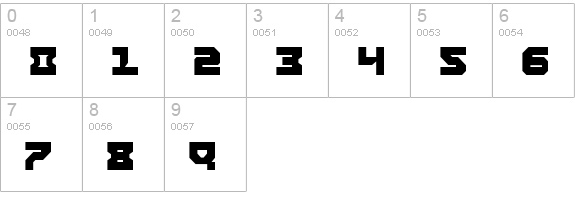 Airacobra numbers 0-9 preview