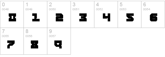 Airacobra Extra Bold numbers 0-9 preview