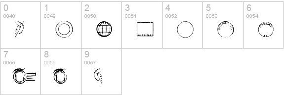 AirMail-Postage numbers 0-9 preview
