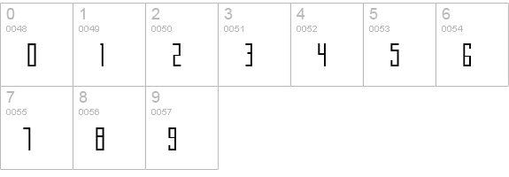 AIRWAVE 1 numbers 0-9 preview