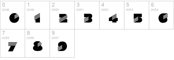 Aldasin numbers 0-9 preview