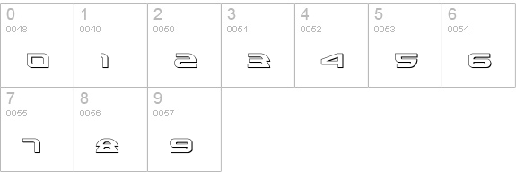 Alexis 3D numbers 0-9 preview