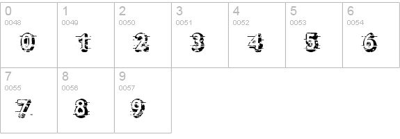 Alfred 24 numbers 0-9 preview