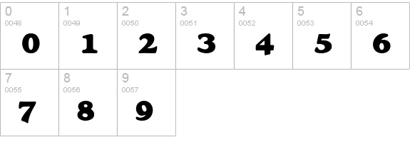 Alfredo Heavy numbers 0-9 preview